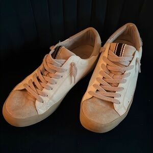 ShuShop MIA Cream Sneakers with Tan Soles